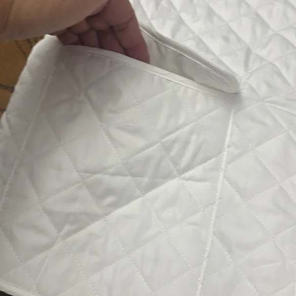 White Quilted Jacket with Buttons by Classic Editions - Picture 4 of 12